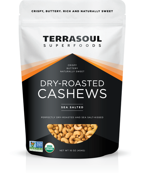 Cashews - Whole Dry Roasted and Salted (Organic)