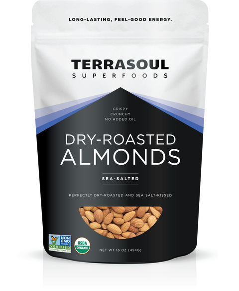 Almonds - Dry Roasted and Salted (Organic)