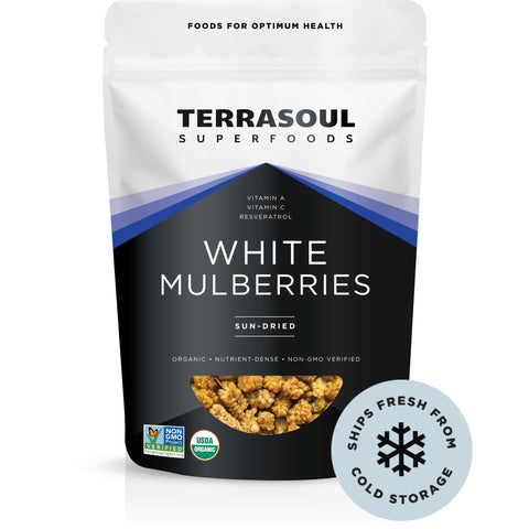 Mulberries - White Sun-Dried (Organic)