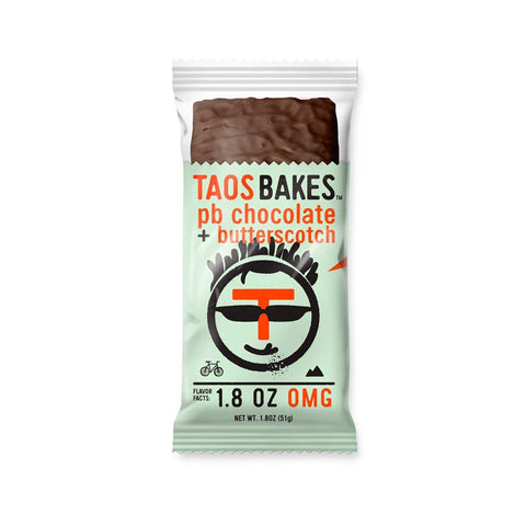 Taos Bakes Bars / Peanut Butter Chocolate & Butterscotch (Box of 12, 1.8oz Bakes)